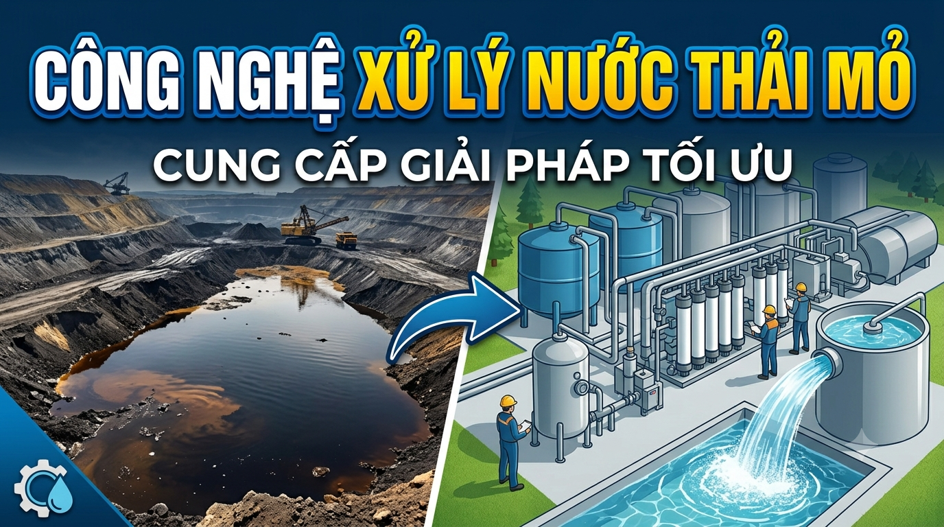 Nâng cấp công nghệ xử lý nước thải mỏ