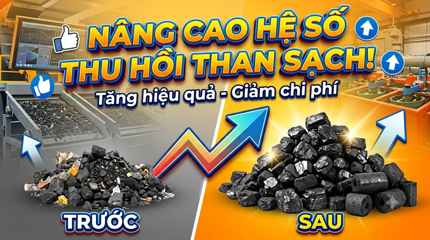 Nâng cao hệ số thu hồi than sạch