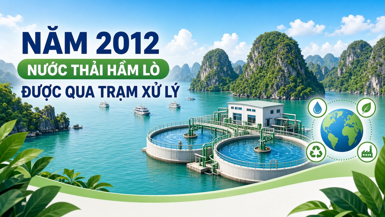 Năm 2012, tất cả nước thải hầm lò được qua trạm xử lý