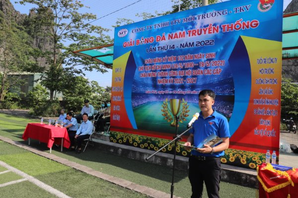 CÔNG TY MÔI TRƯỜNG KHAI MẠC GIẢI BÓNG ĐÁ NAM LẦN THỨ 14