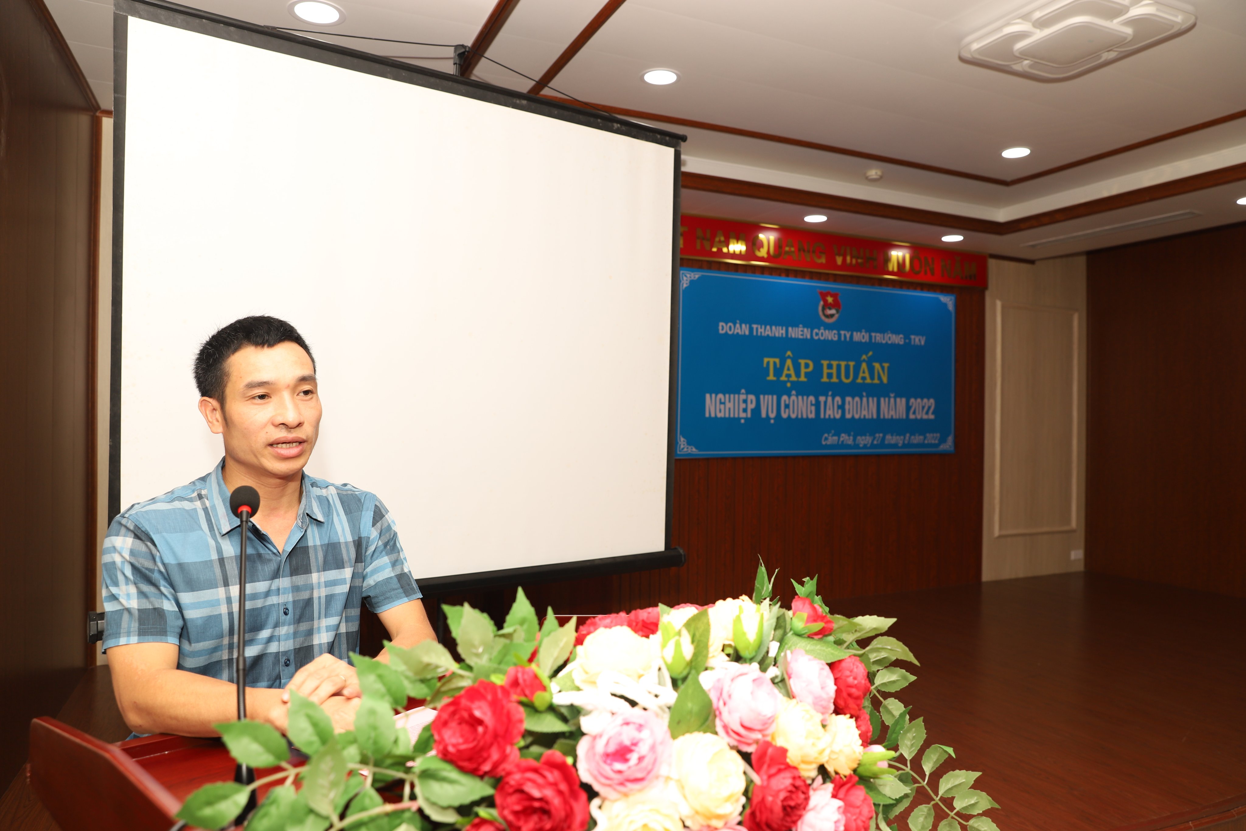 ĐOÀN THANH NIÊN CÔNG TY MÔI TRƯỜNG - TKV TỔ CHỨC TẬP HUẤN NGHIỆP VỤ CHO CÁN BỘ ĐOÀN