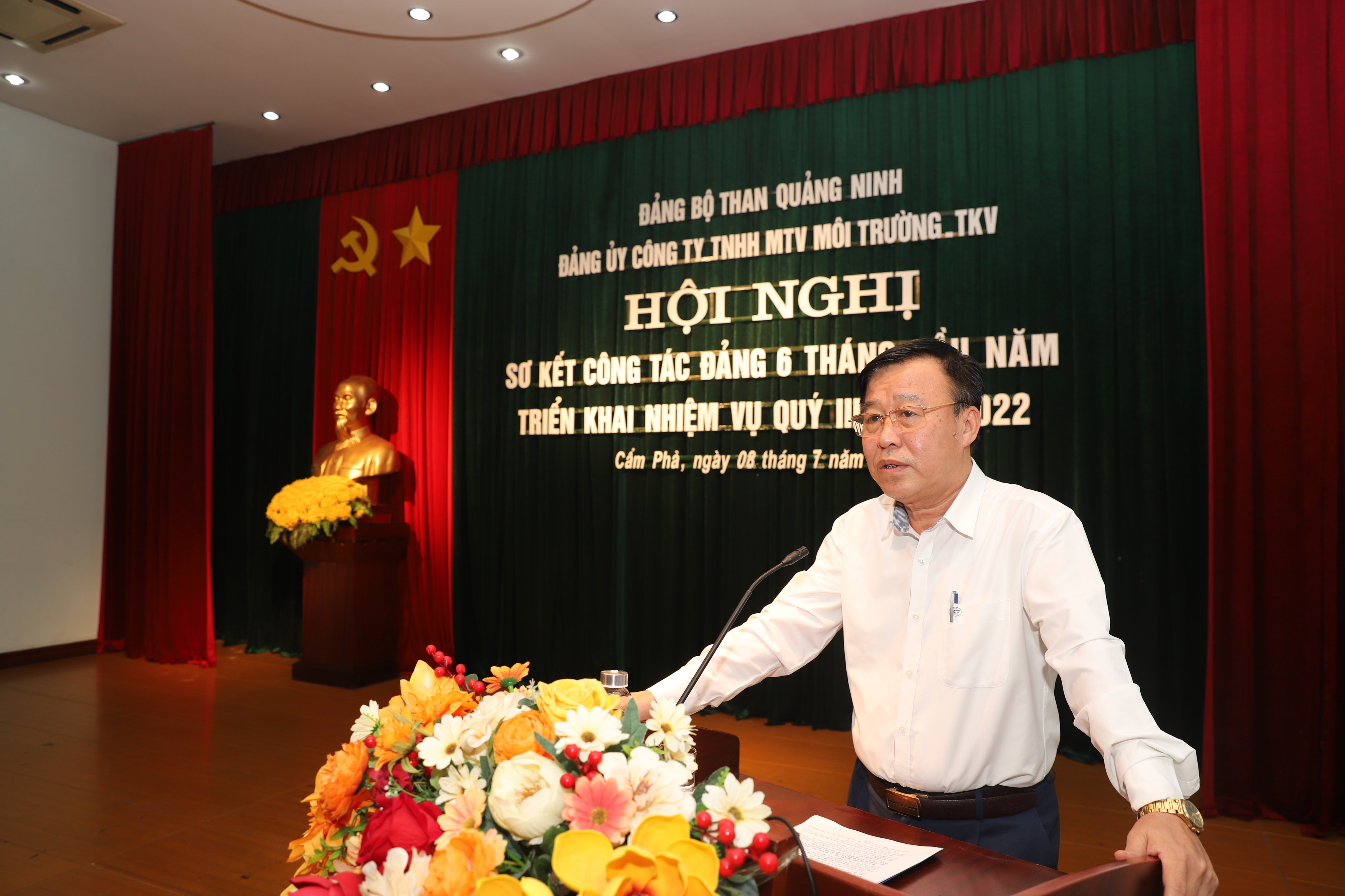 ĐẢNG ỦY CÔNG TY MÔI TRƯỜNG - TKV SƠ KẾT 6 THÁNG ĐẦU NĂM, TRIỂN KHAI NHIỆM VỤ QUÝ III NĂM 2022