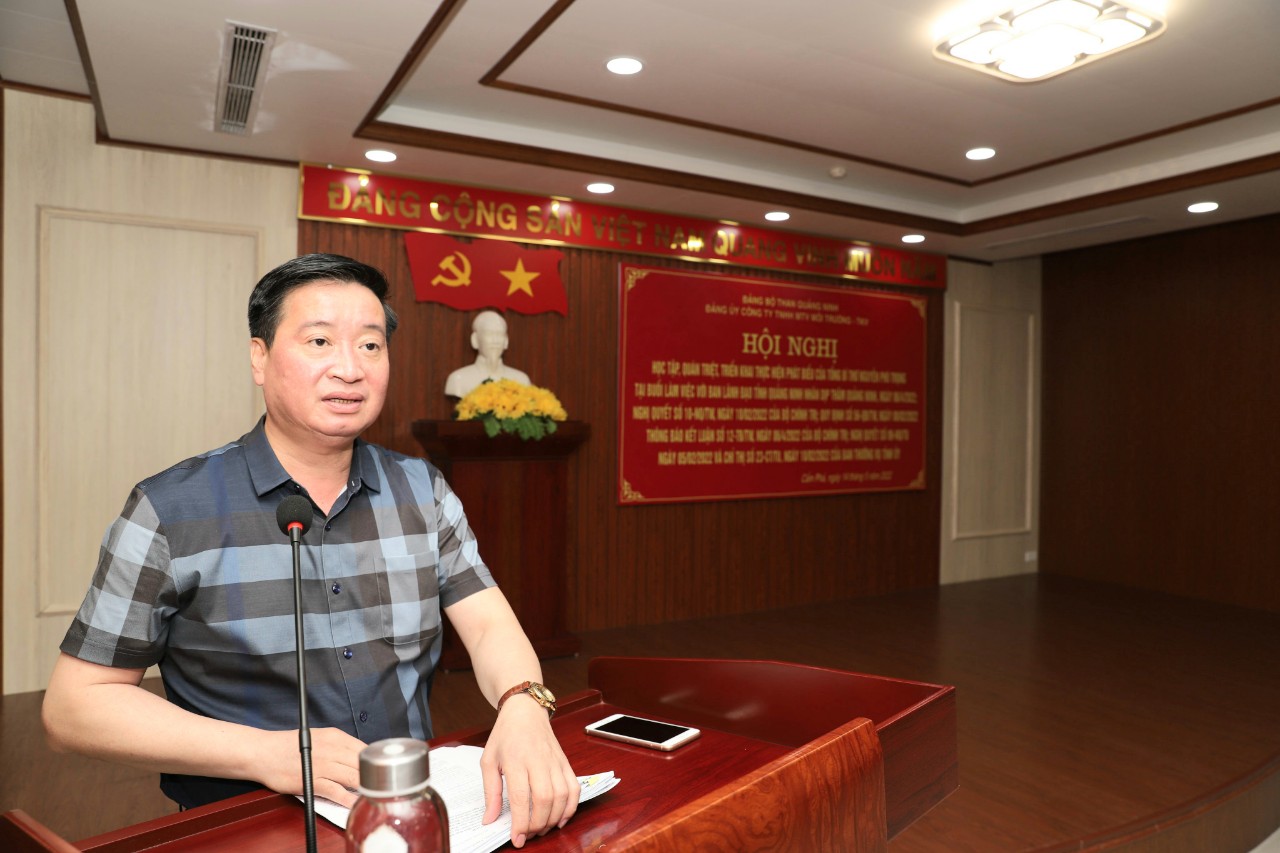 ĐẢNG ỦY CÔNG TY MÔI TRƯỜNG - TKV TỔ CHỨC HỌC TẬP VÀ TRIỂN KHAI THỰC HIỆN CÁC CHỦ TRƯƠNG, ĐƯỜNG LỐI CỦA ĐẢNG