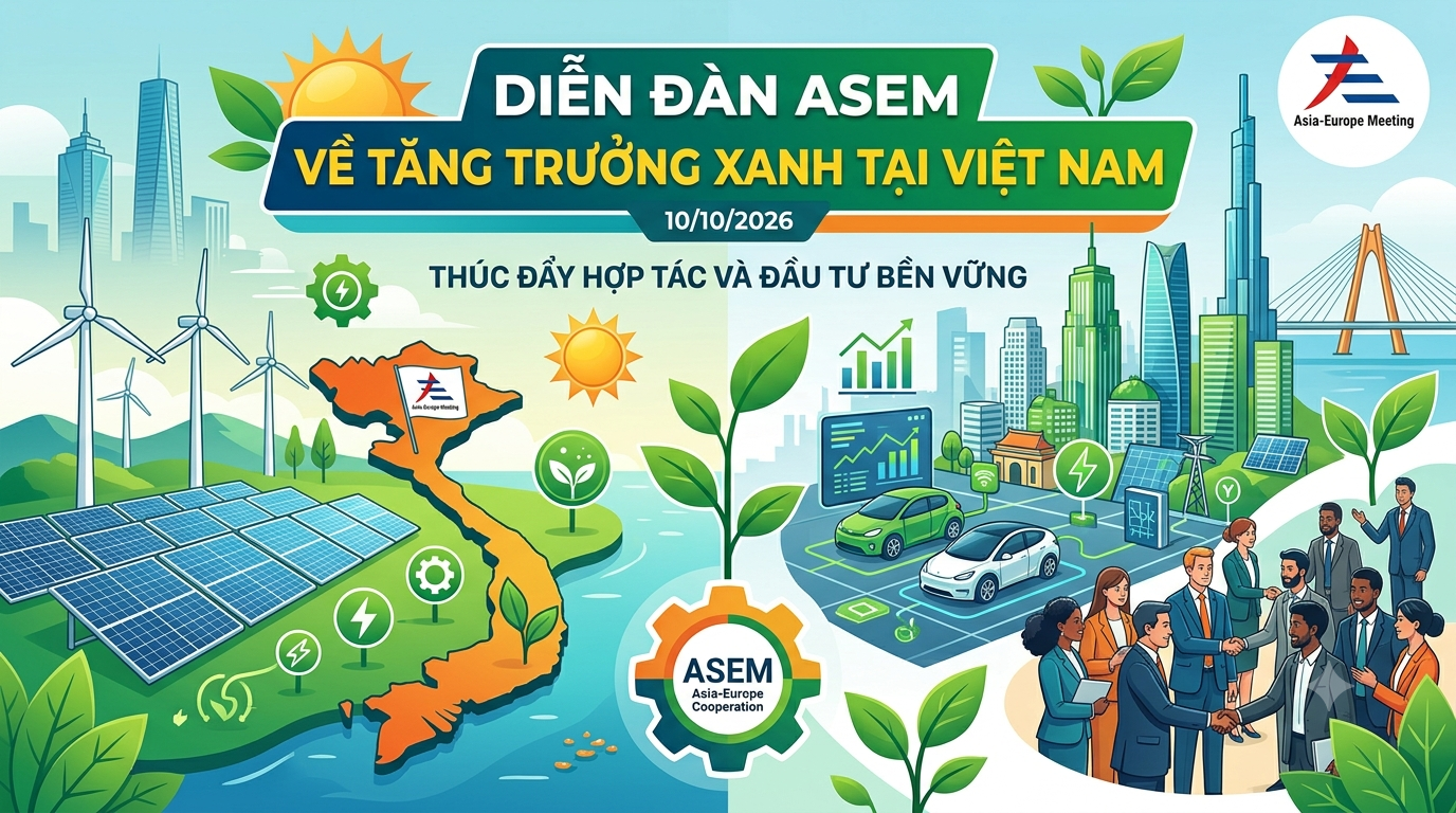 Diễn đàn ASEM về tăng trưởng xanh tại Việt Nam